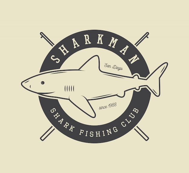 Download Fishing label, logo Vector | Premium Download
