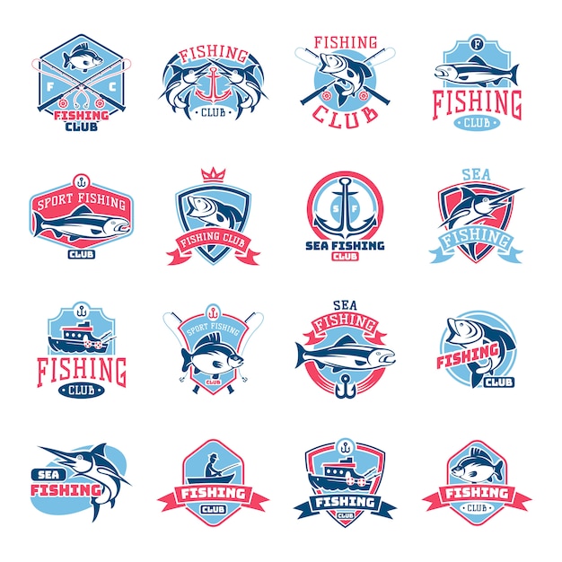 Download Fishing logo fishery logotype with fisherman in boat and ...