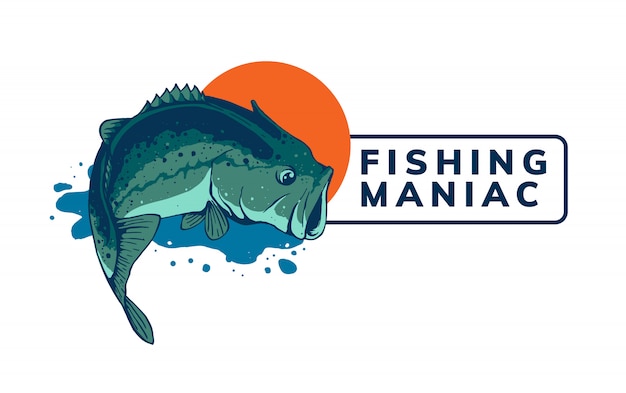 Download Fishing logo template design | Premium Vector