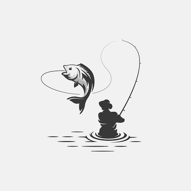 Download Fishing logo template | Premium Vector