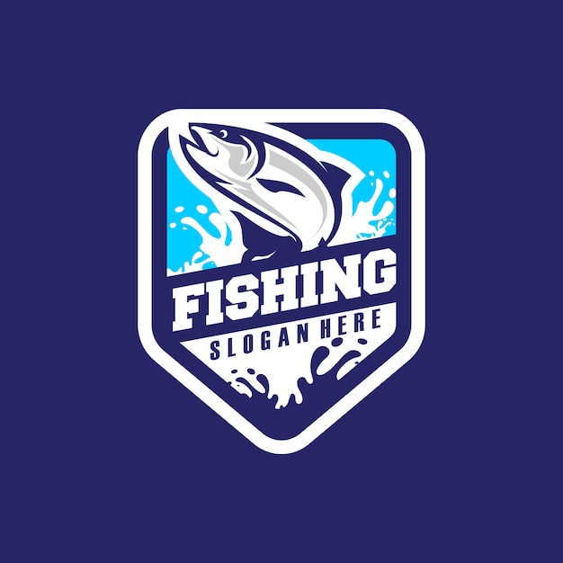 Download Fishing logo vector Vector | Premium Download