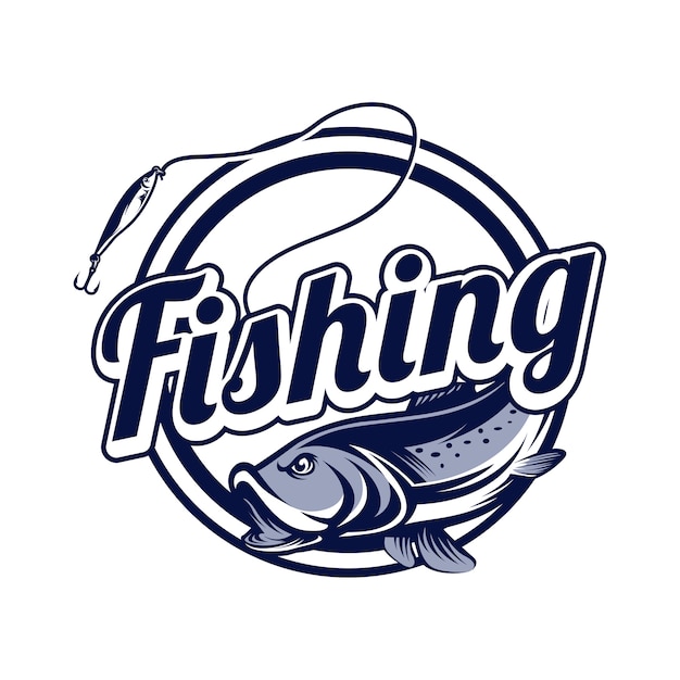 Free SVG Fishing Logo Vector Free 12287 Amazing SVG File