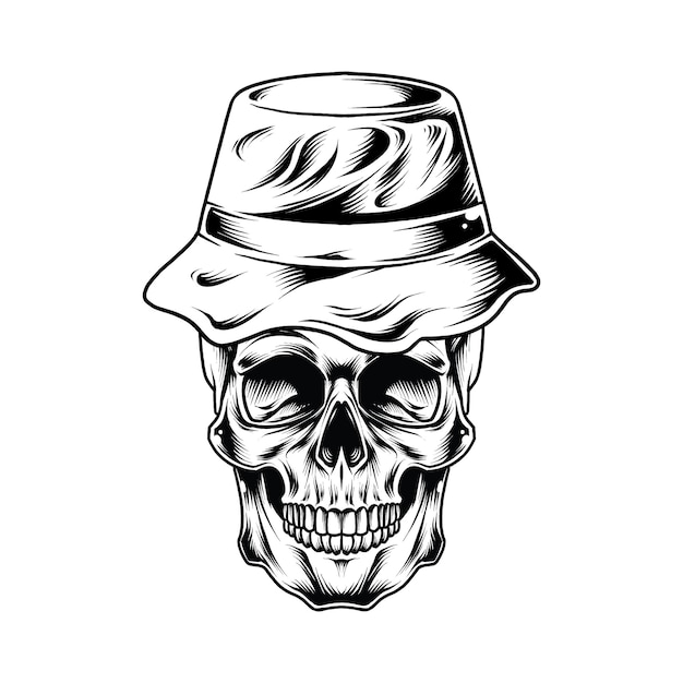 Premium Vector | Fishman skull isolated on white