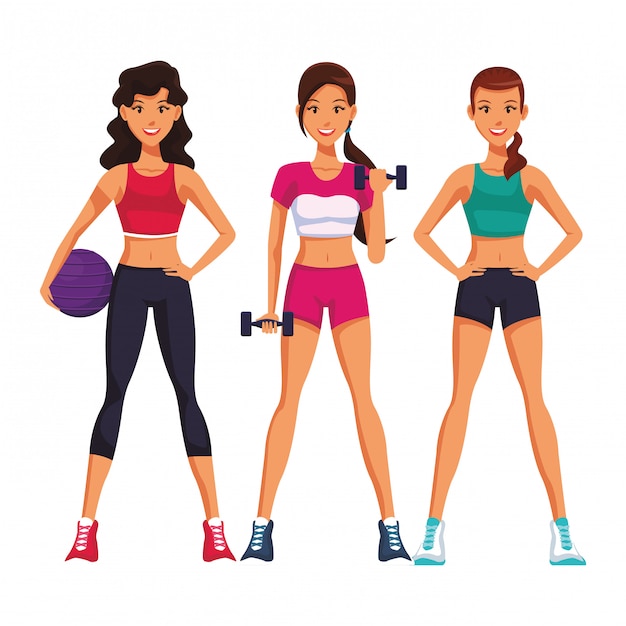 6 Day Women Workout Vector for Build Muscle