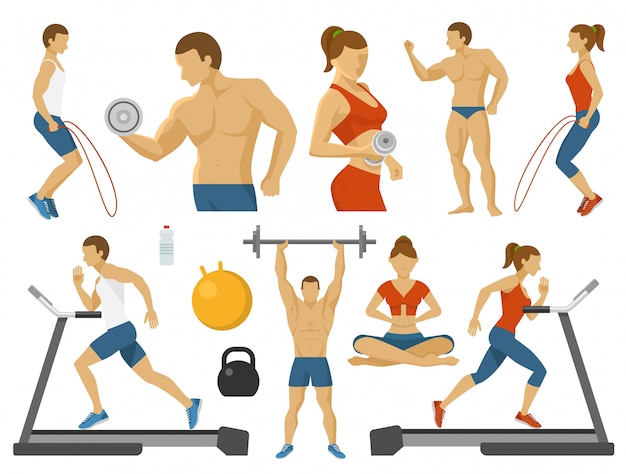 Download Free Fitness Flat Elements Set Free Vector Use our free logo maker to create a logo and build your brand. Put your logo on business cards, promotional products, or your website for brand visibility.