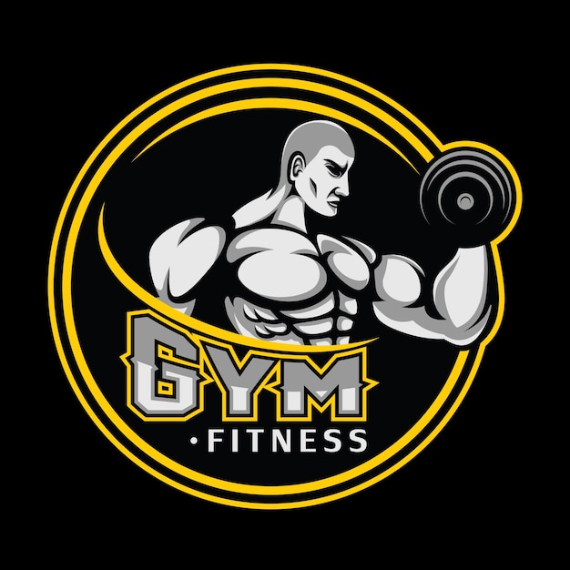 Download Free Fitness And Gym Logo Premium Vector Use our free logo maker to create a logo and build your brand. Put your logo on business cards, promotional products, or your website for brand visibility.