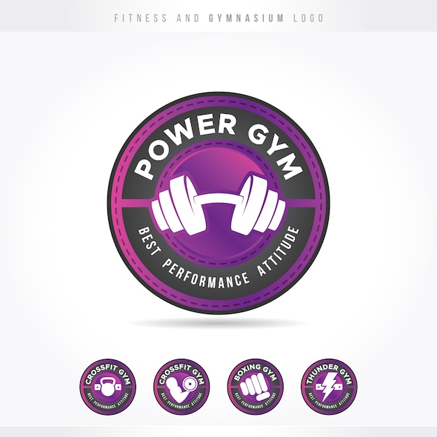 Premium Vector Fitness And Gym Pink Logo