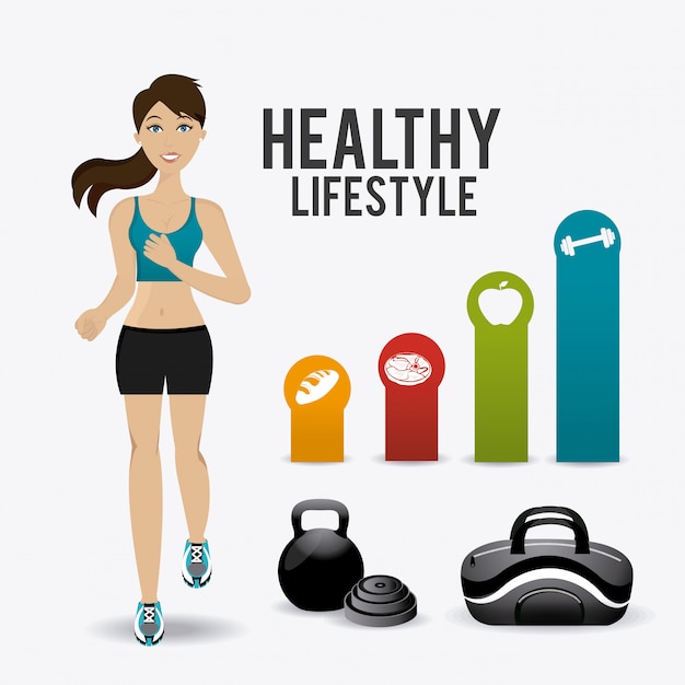 Premium Vector | Fitness lifestyle design.