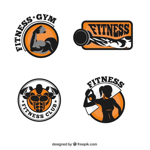 Download Free Fitness Logo Collection Free Vector Use our free logo maker to create a logo and build your brand. Put your logo on business cards, promotional products, or your website for brand visibility.