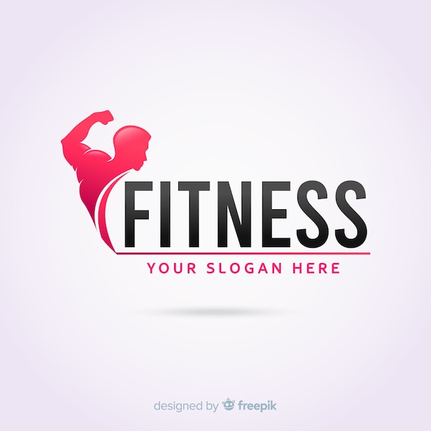 Download Free Fitness Logo Template Flat Design Free Vector Use our free logo maker to create a logo and build your brand. Put your logo on business cards, promotional products, or your website for brand visibility.