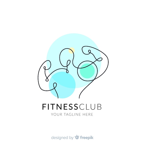 Download Free Download This Free Vector Fitness Logo Template With Abstract Shapes Use our free logo maker to create a logo and build your brand. Put your logo on business cards, promotional products, or your website for brand visibility.