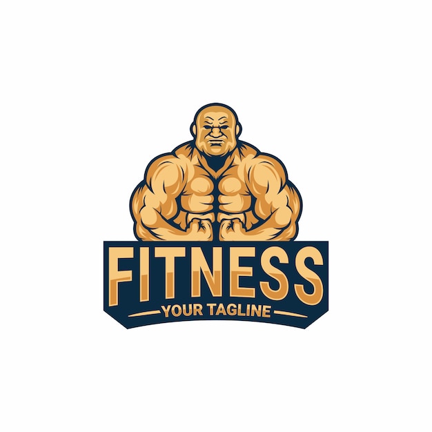 Fitness logo template | Premium Vector