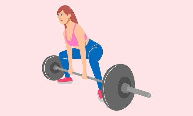 Premium Vector | Fitness woman isolated