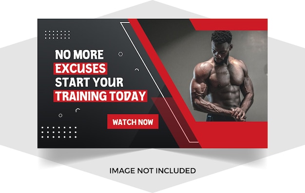 premium-vector-fitness-and-workout-video-thumbnail-or-web-banner-template-eps-format