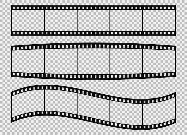 Download Five frames of classical 35 mm film strip. | Premium Vector