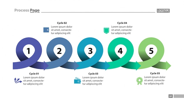 free-vector-five-points-strategy-slide-template