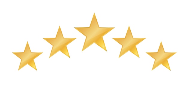 Premium Vector | Five stars icon stars rating review icon for website ...