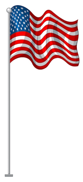 Flag design of united states of america Vector | Free Download