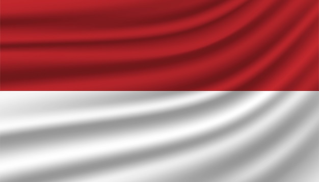 Premium Vector Flag Of Monaco Background Template