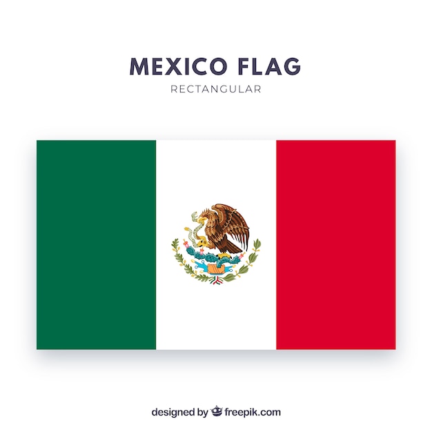 メキシコの国旗 無料のベクター