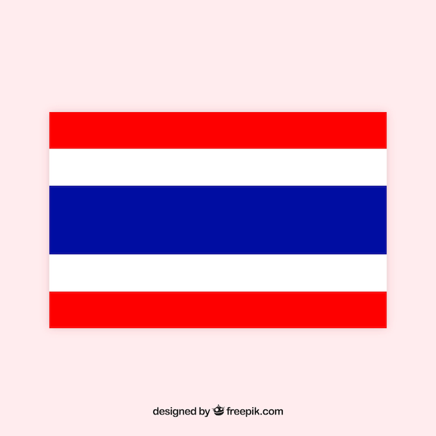 タイの国旗 無料のベクター