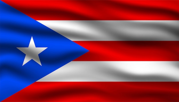 Download Flag of puerto rico background. | Premium Vector