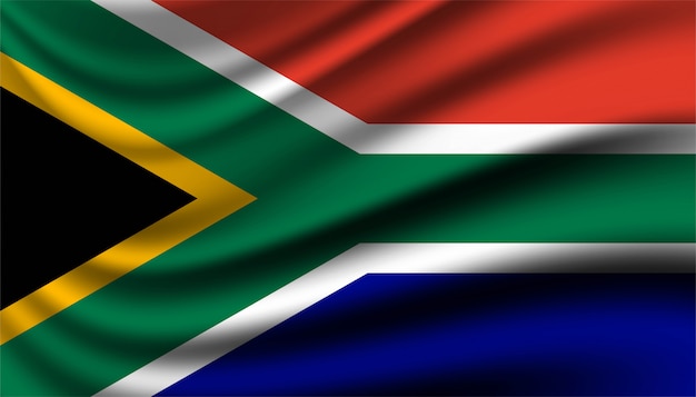 Premium Vector | Flag of south africa background template.