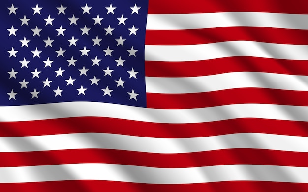 Premium Vector Flag Of Usa Or United States Of America Background