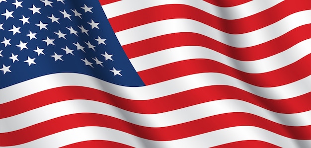 Download Flag of usa. united states of america waving flag ...