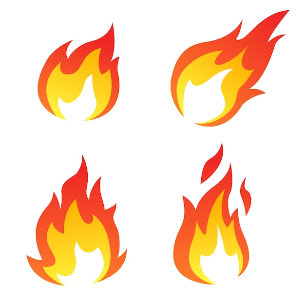 Premium Vector | Flame collection