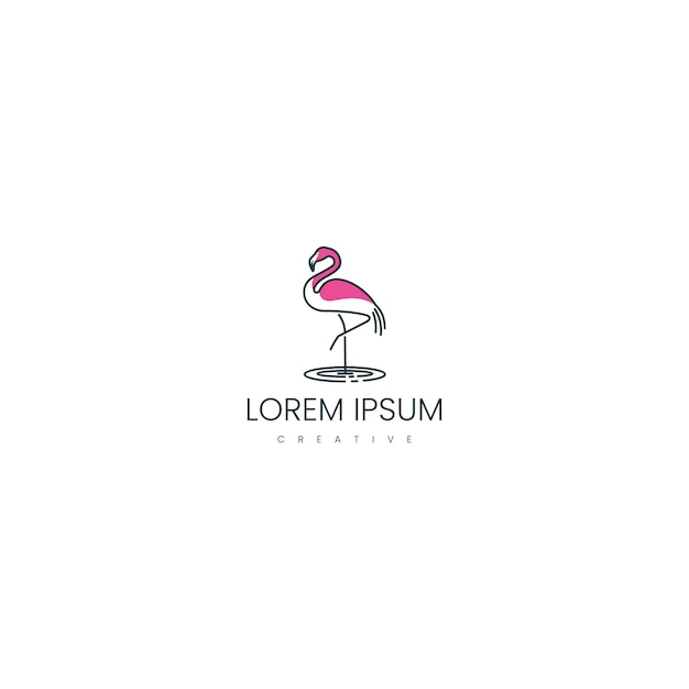Download Free Flamingo Bird Logo Design Inspiration Premium Vector Use our free logo maker to create a logo and build your brand. Put your logo on business cards, promotional products, or your website for brand visibility.