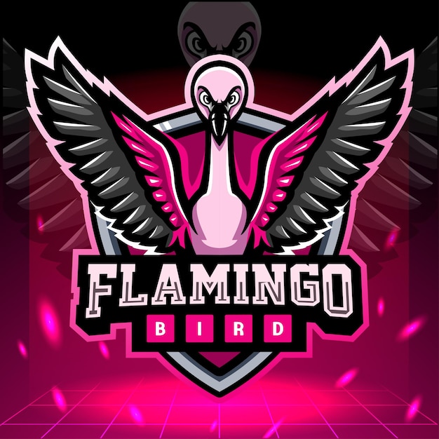 Premium Vector Flamingo Bird Mascot Esport Logo Design