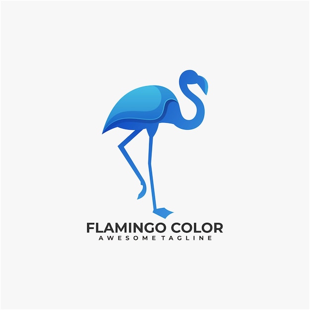 Premium Vector Flamingo Color Logo Design Template Modern Color