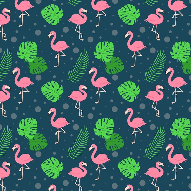 Free Vector | Flamingo pattern collection