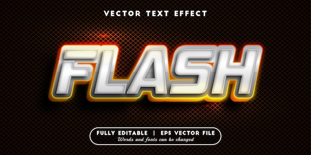 premium-vector-flash-text-effect-editable-text-style