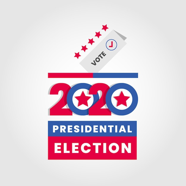 Premium Vector | Flat 2020 us presidential election