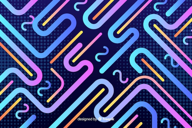 Premium Vector Flat abstract gradient  dynamic background