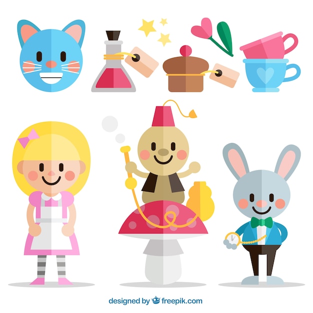 Alice In Wonderland Vector Free Download