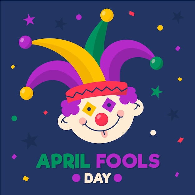 Premium Vector | Flat april fools' day illustration