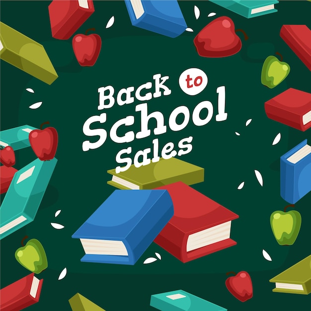 Free Vector Flat back to school sales