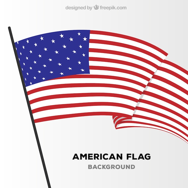 Download Free Vector | Flat background of united states flag
