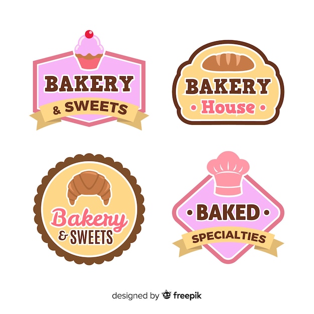 Download Free Flat Bakery Logo Template Free Vector Use our free logo maker to create a logo and build your brand. Put your logo on business cards, promotional products, or your website for brand visibility.
