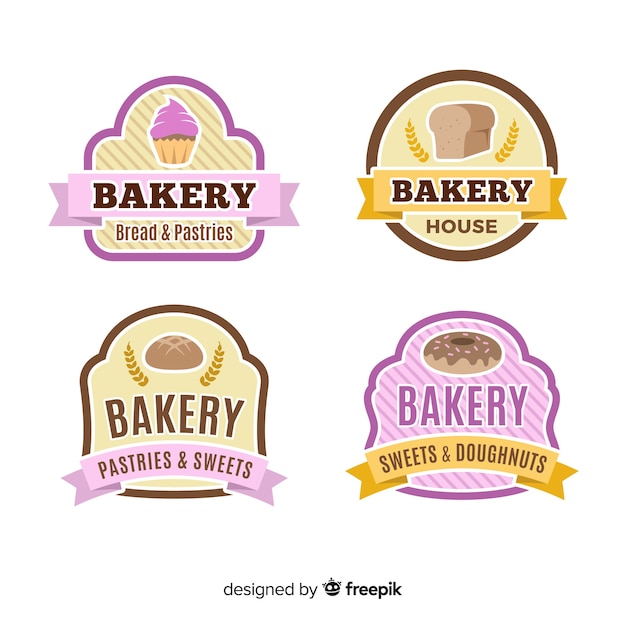 Download Free Flat Bakery Logo Template Free Vector Use our free logo maker to create a logo and build your brand. Put your logo on business cards, promotional products, or your website for brand visibility.