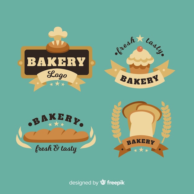 Download Free Download This Free Vector Flat Bakery Logos Use our free logo maker to create a logo and build your brand. Put your logo on business cards, promotional products, or your website for brand visibility.