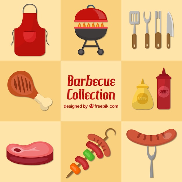 Flat barbecue collection