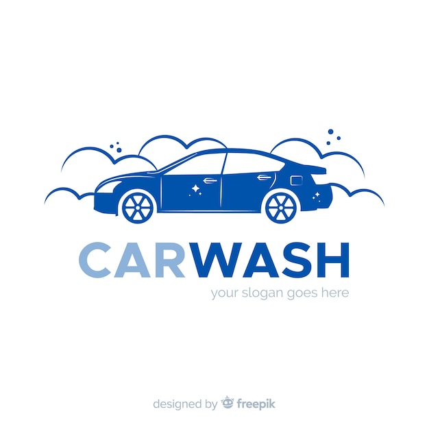 Download Free Flat Blue Car Wash Logo Free Vector Use our free logo maker to create a logo and build your brand. Put your logo on business cards, promotional products, or your website for brand visibility.