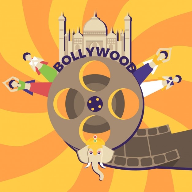 Free Vector | Flat bollywood background