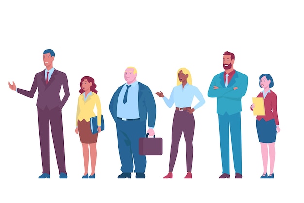 Free Vector | Flat business people collection