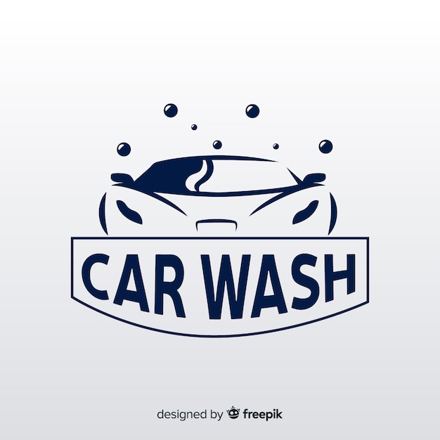 Download Free Flat Car Wash Logo Background Free Vector Use our free logo maker to create a logo and build your brand. Put your logo on business cards, promotional products, or your website for brand visibility.