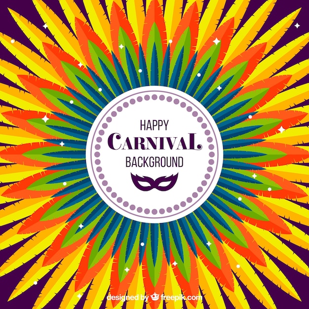 Flat carnival background | Free Vector